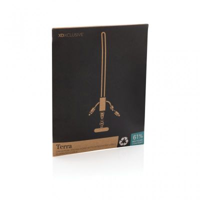 Terra RCS recycled PET phone cord with 60W dual charge cable