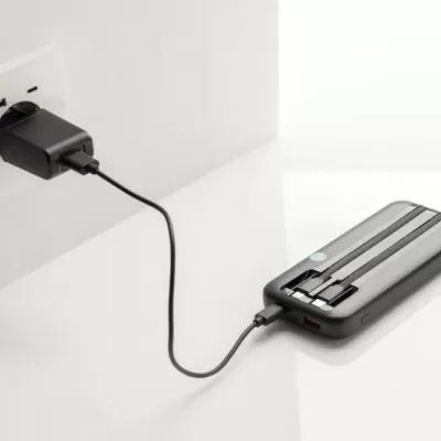 Turbopack RCS rplastic powerbank 10.000 integrated cables