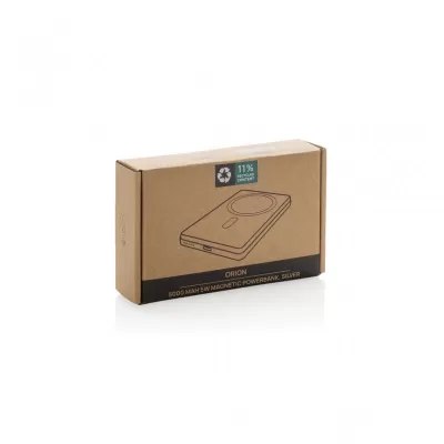 Orion RCS recycled aluminum 5000 mah 5W magnetic powerbank