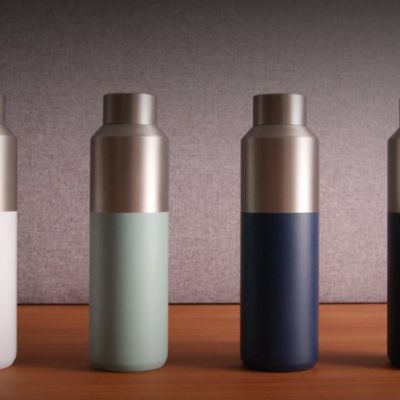 Fluid RCS certified recycled steel water bottle 600ml