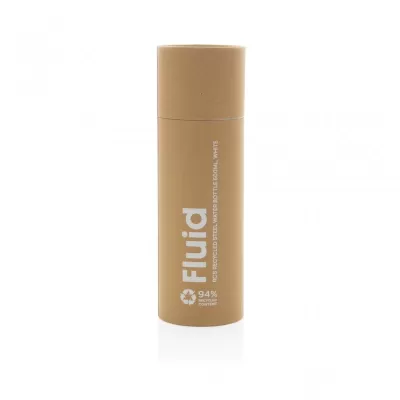 Fluid RCS certified recycled steel water bottle 600ml