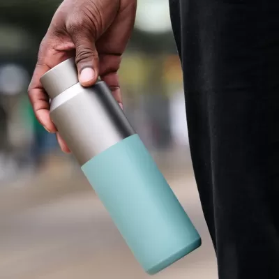 Fluid RCS certified recycled steel water bottle 600ml