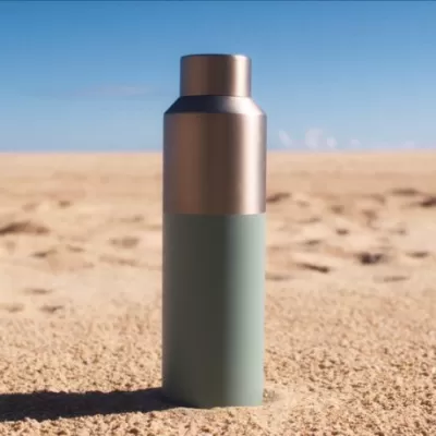 Fluid RCS certified recycled steel water bottle 600ml