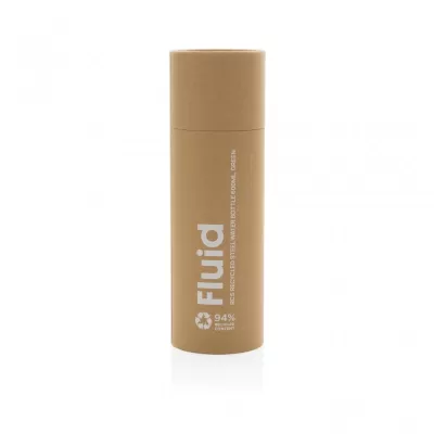 Fluid RCS certified recycled steel water bottle 600ml