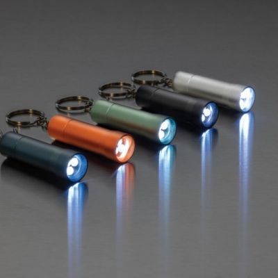 Flash RCS recycled aluminium keychain torch