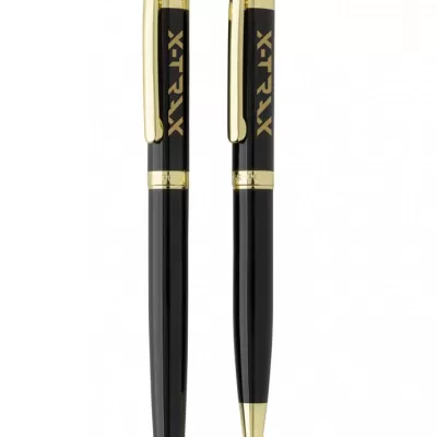 Swiss Peak Luca RCS recycled brass deluxe pen set