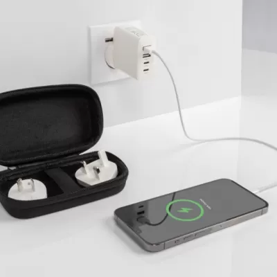 TravelCharge Pro RCS rplastic travel charger with USB C