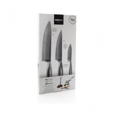 BOSKA Kitchen Knives Monaco+, set of 3