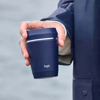 Topl Recycled Steel To Go Tumbler Patented 360 Lid 235ml