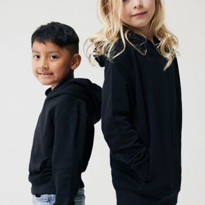 Iqoniq Yengo kids recycled cotton hoodie with sidepockets