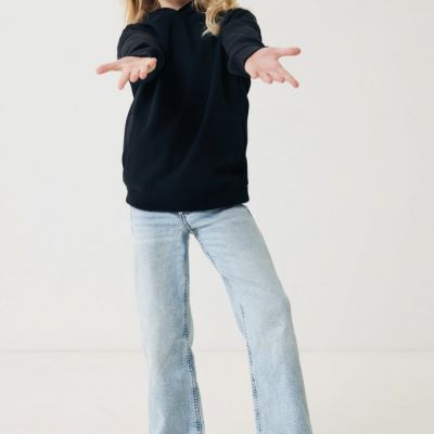 Iqoniq Yengo kids recycled cotton hoodie with sidepockets
