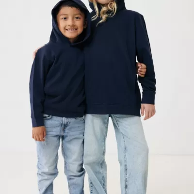 Iqoniq Yengo kids recycled cotton hoodie with sidepockets