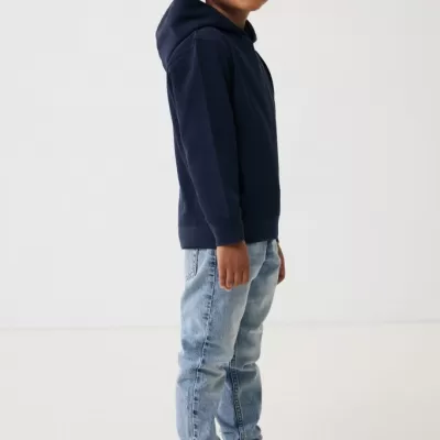 Iqoniq Yengo kids recycled cotton hoodie with sidepockets