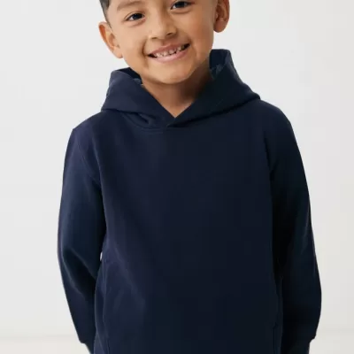 Iqoniq Yengo kids recycled cotton hoodie with sidepockets