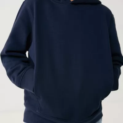 Iqoniq Yengo kids recycled cotton hoodie with sidepockets