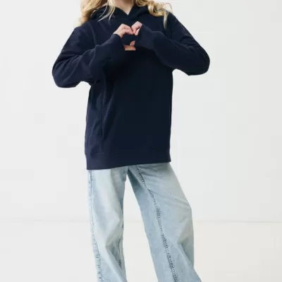 Iqoniq Yengo kids recycled cotton hoodie with sidepockets