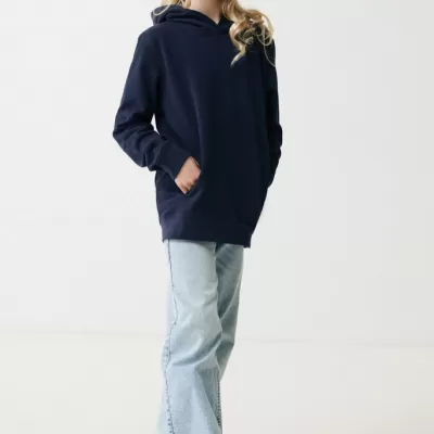 Iqoniq Yengo kids recycled cotton hoodie with sidepockets