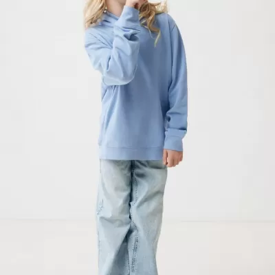 Iqoniq Yengo kids recycled cotton hoodie with sidepockets