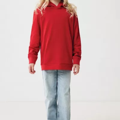 Iqoniq Yengo kids recycled cotton hoodie with sidepockets