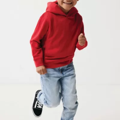 Iqoniq Yengo kids recycled cotton hoodie with sidepockets