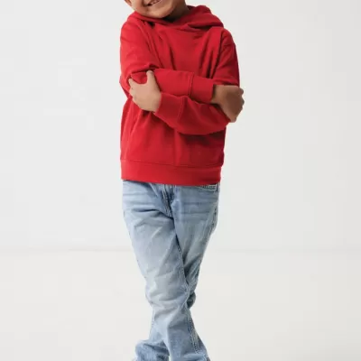 Iqoniq Yengo kids recycled cotton hoodie with sidepockets