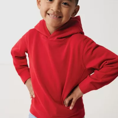 Iqoniq Yengo kids recycled cotton hoodie with sidepockets