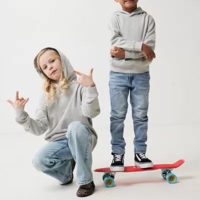 Iqoniq Yengo kids recycled cotton hoodie with sidepockets
