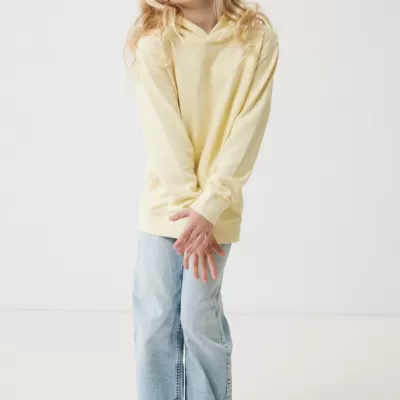 Iqoniq Yengo kids recycled cotton hoodie with sidepockets