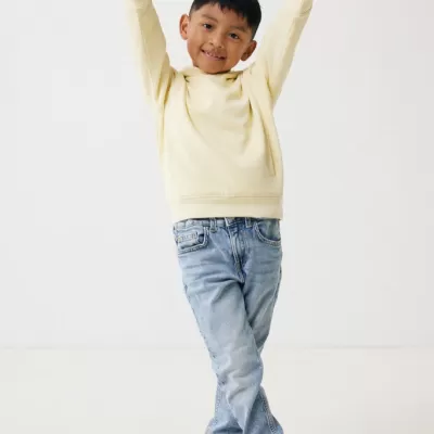 Iqoniq Yengo kids recycled cotton hoodie with sidepockets