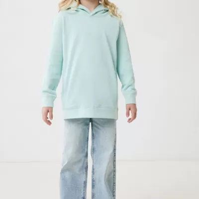 Iqoniq Yengo kids recycled cotton hoodie with sidepockets