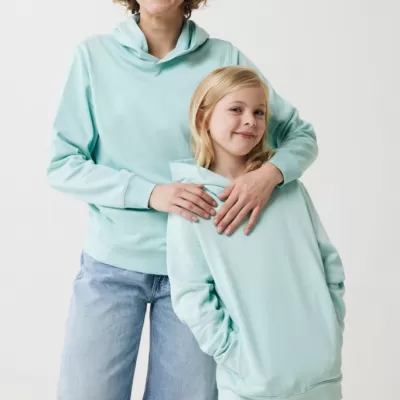 Iqoniq Yengo kids recycled cotton hoodie with sidepockets
