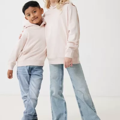 Iqoniq Yengo kids recycled cotton hoodie with sidepockets