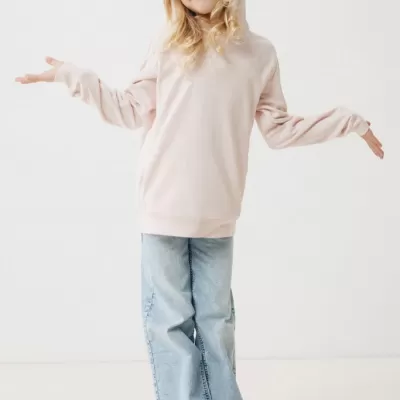 Iqoniq Yengo kids recycled cotton hoodie with sidepockets