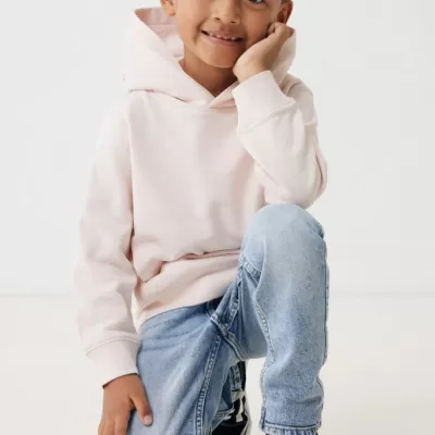 Iqoniq Yengo kids recycled cotton hoodie with sidepockets