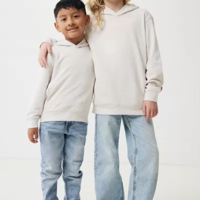 Iqoniq Yengo kids recycled cotton hoodie with sidepockets