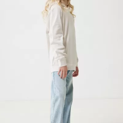 Iqoniq Yengo kids recycled cotton hoodie with sidepockets