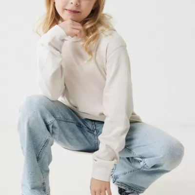 Iqoniq Yengo kids recycled cotton hoodie with sidepockets