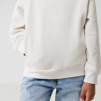 Iqoniq Yengo kids recycled cotton hoodie with sidepockets