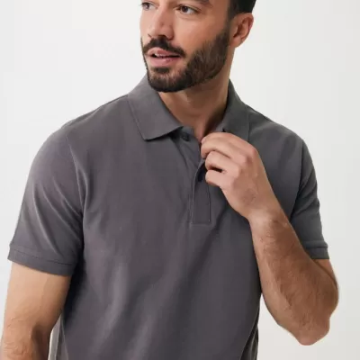 Iqoniq Yosemite recycled cotton pique polo