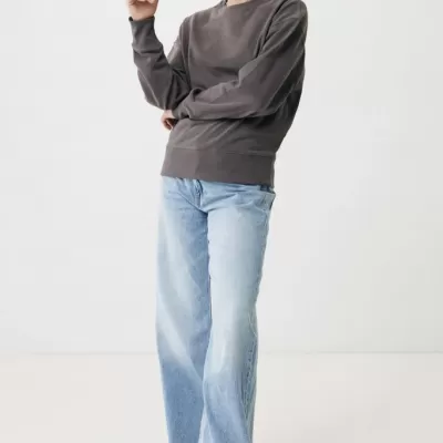 Iqoniq Kruger relaxed recycled cotton crew neck