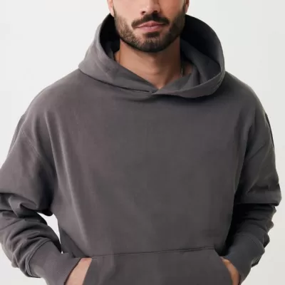 Iqoniq Yoho recycled cotton relaxed hoodie