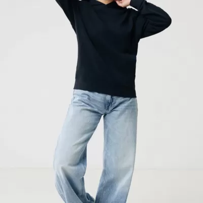 Iqoniq Yengo recycled cotton hoodie with sidepockets