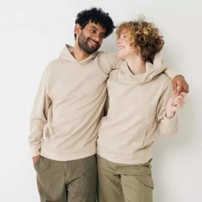 Iqoniq Yengo recycled cotton hoodie with sidepockets