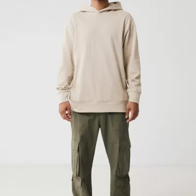 Iqoniq Yengo recycled cotton hoodie with sidepockets