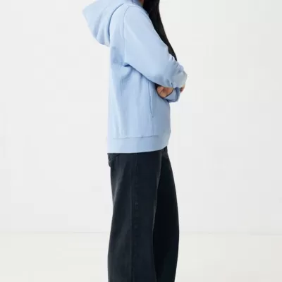 Iqoniq Yengo recycled cotton hoodie with sidepockets