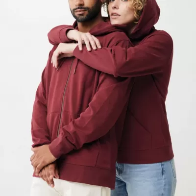 Iqoniq Abisko recycled cotton zip through hoodie
