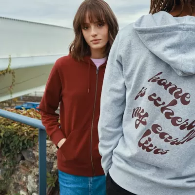 Iqoniq Abisko recycled cotton zip through hoodie