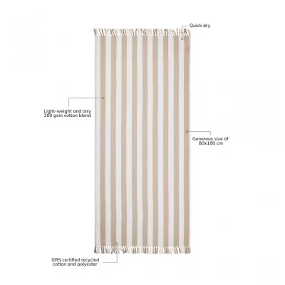 VINGA Ornos GRS recycled cotton hammam towel