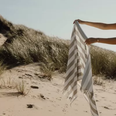 VINGA Ornos GRS recycled cotton hammam towel