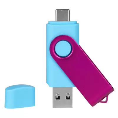 SMART C PINK, usb flash memorija, svetlo plavi, 8GB